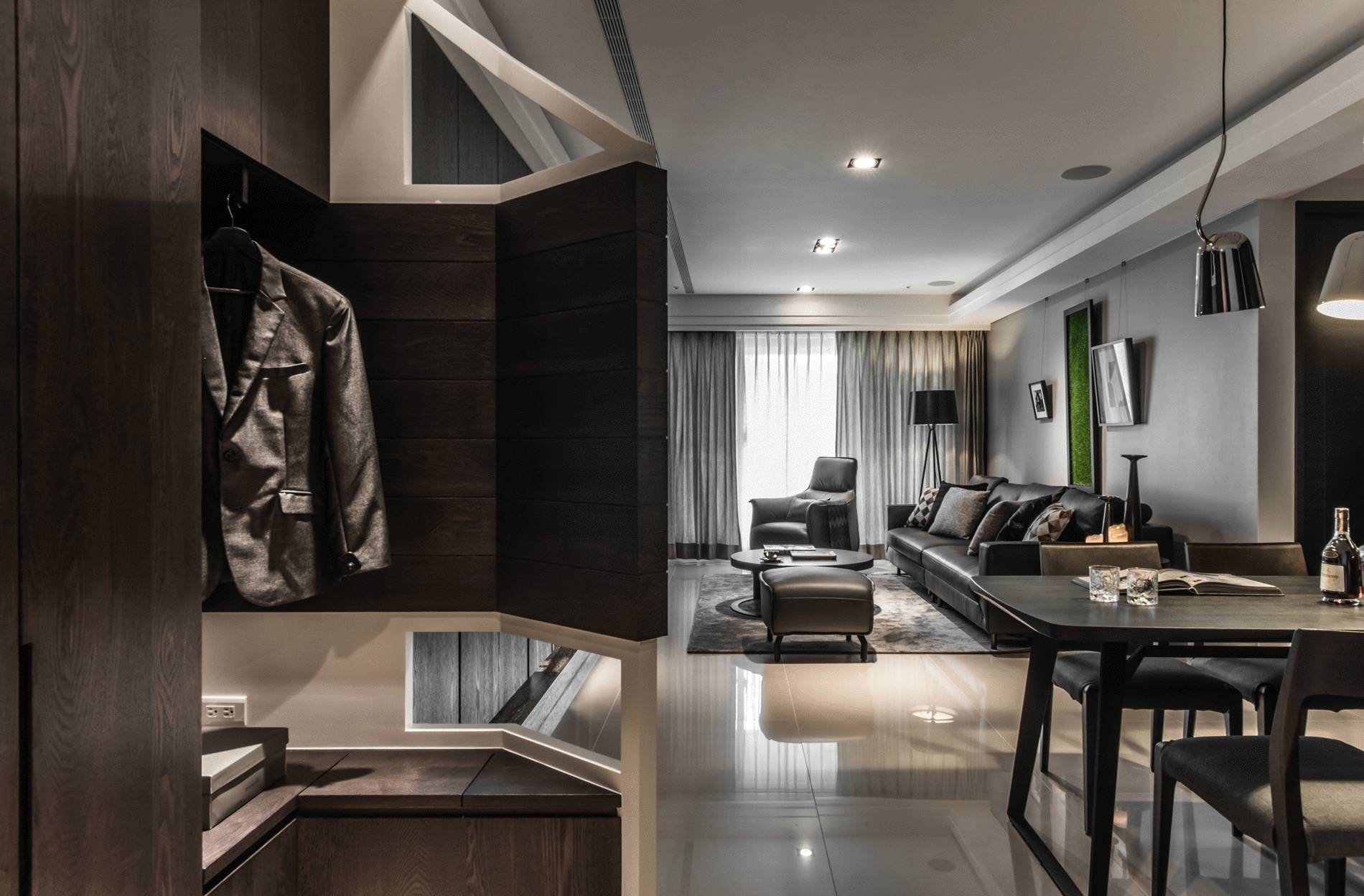 news-gaojiheishiji-02.jpg 高级黑现代住宅设计 | 设计赏析