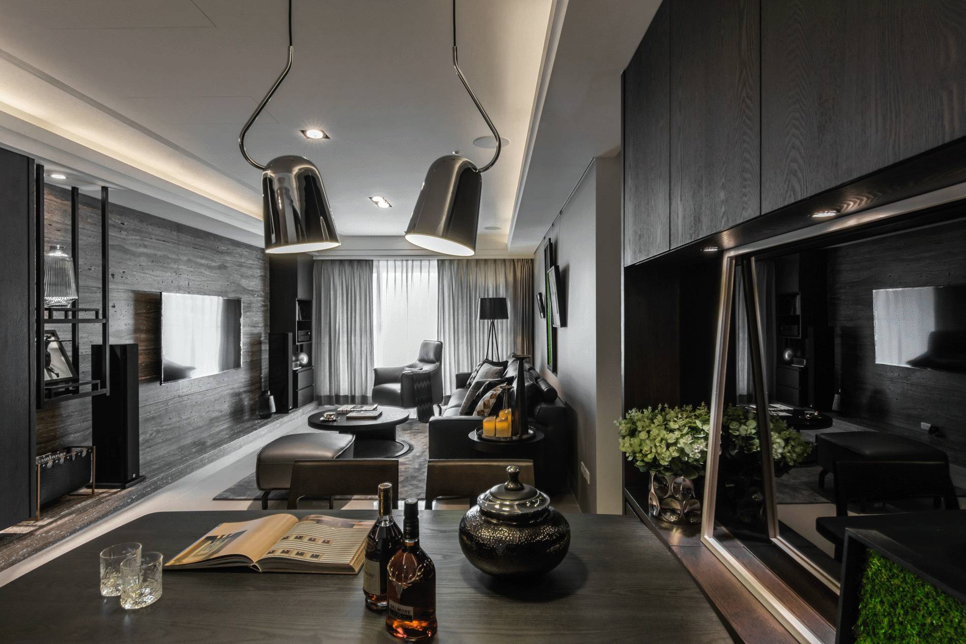 news-gaojiheishiji-03.jpg 高级黑现代住宅设计 | 设计赏析