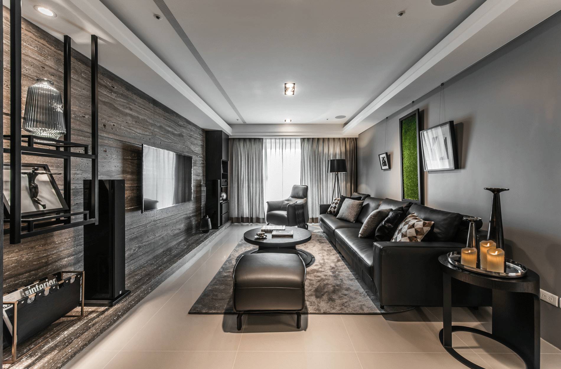 news-gaojiheishiji-04.jpg 高级黑现代住宅设计 | 设计赏析