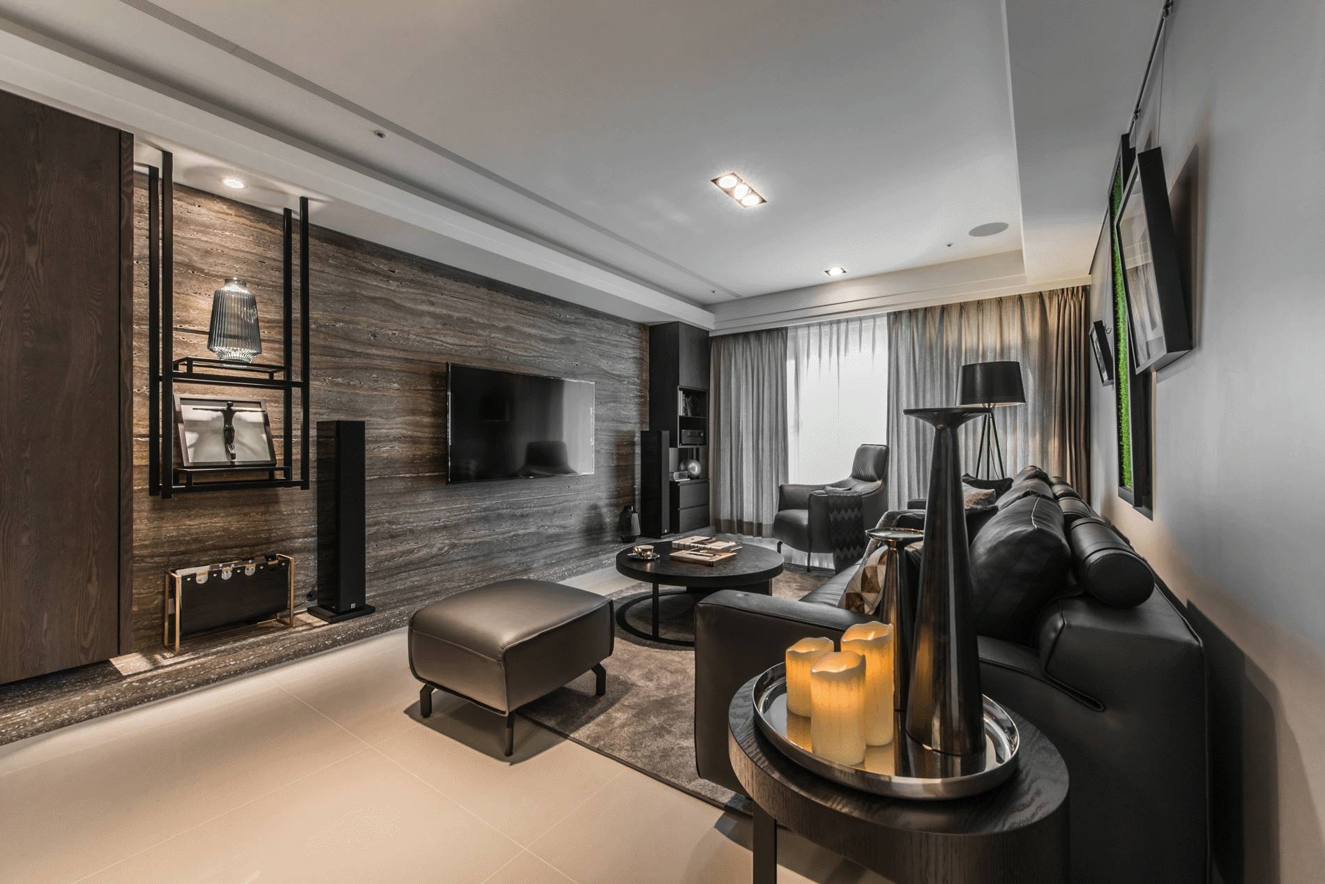 news-gaojiheishiji-06.jpg 高级黑现代住宅设计 | 设计赏析