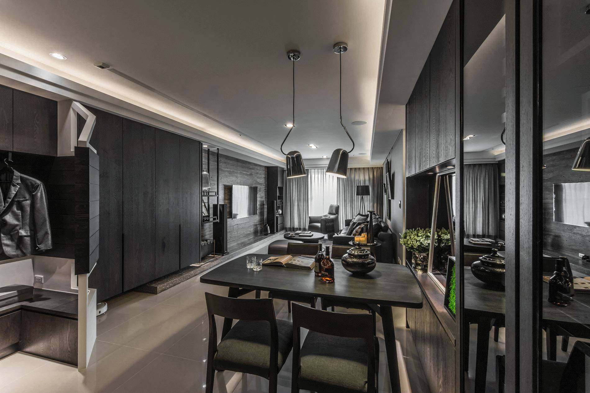 news-gaojiheishiji-09.jpg 高级黑现代住宅设计 | 设计赏析