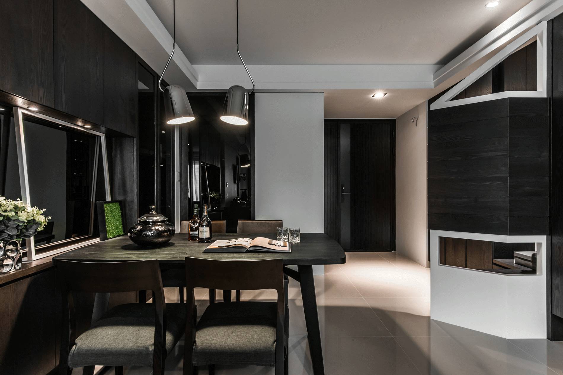 news-gaojiheishiji-10.jpg 高级黑现代住宅设计 | 设计赏析