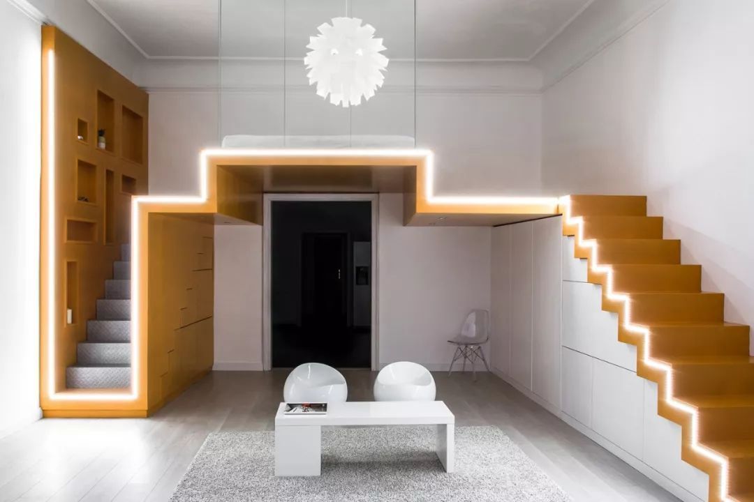 简约 LOFT,灯带这样设计太有创意了! | 设计赏析