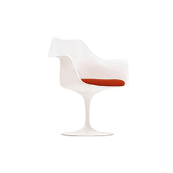  saarinen white tulip arm chair knoll Eero Saarinen