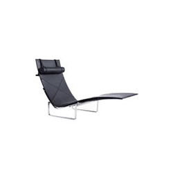 PK24 pk24 - leather chaise lounge ޡҮķ Poul kjaerholm