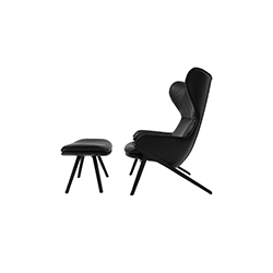 P22 chair and ottoman Patrick Norguet
