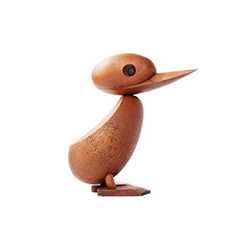 wooden duck and duckling Hans Bolling