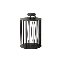 / chicken caged side table/caged boar side table  